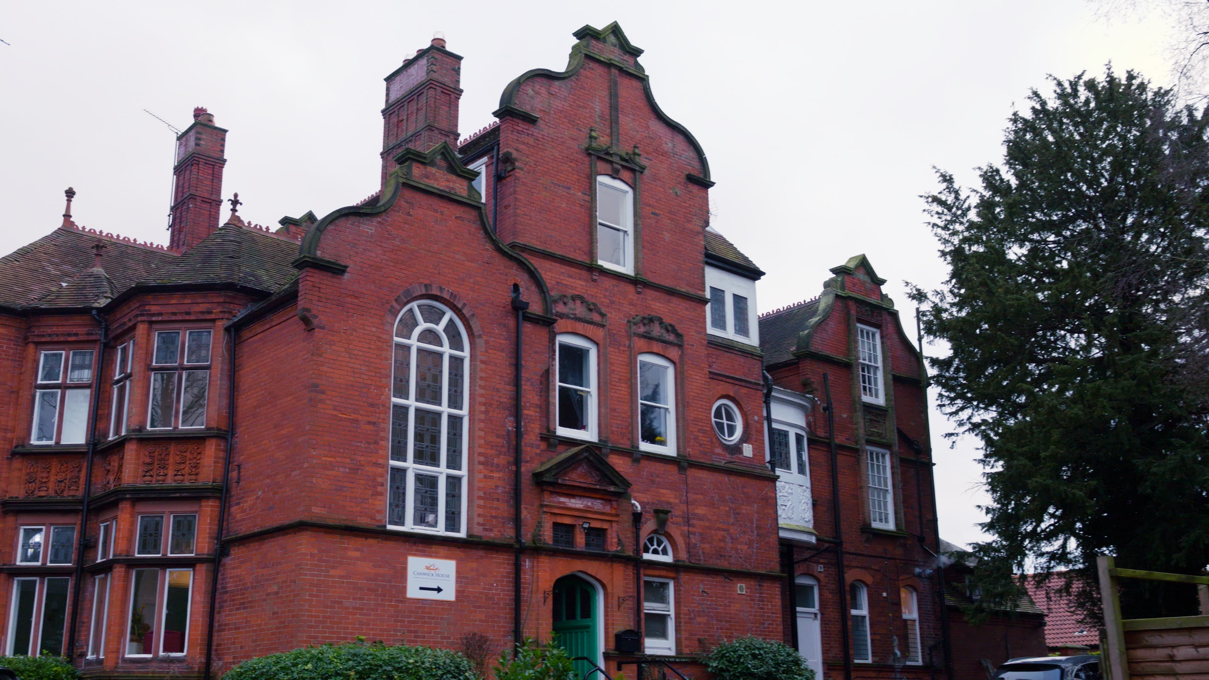 Canwick House and its gardens in Canwick village